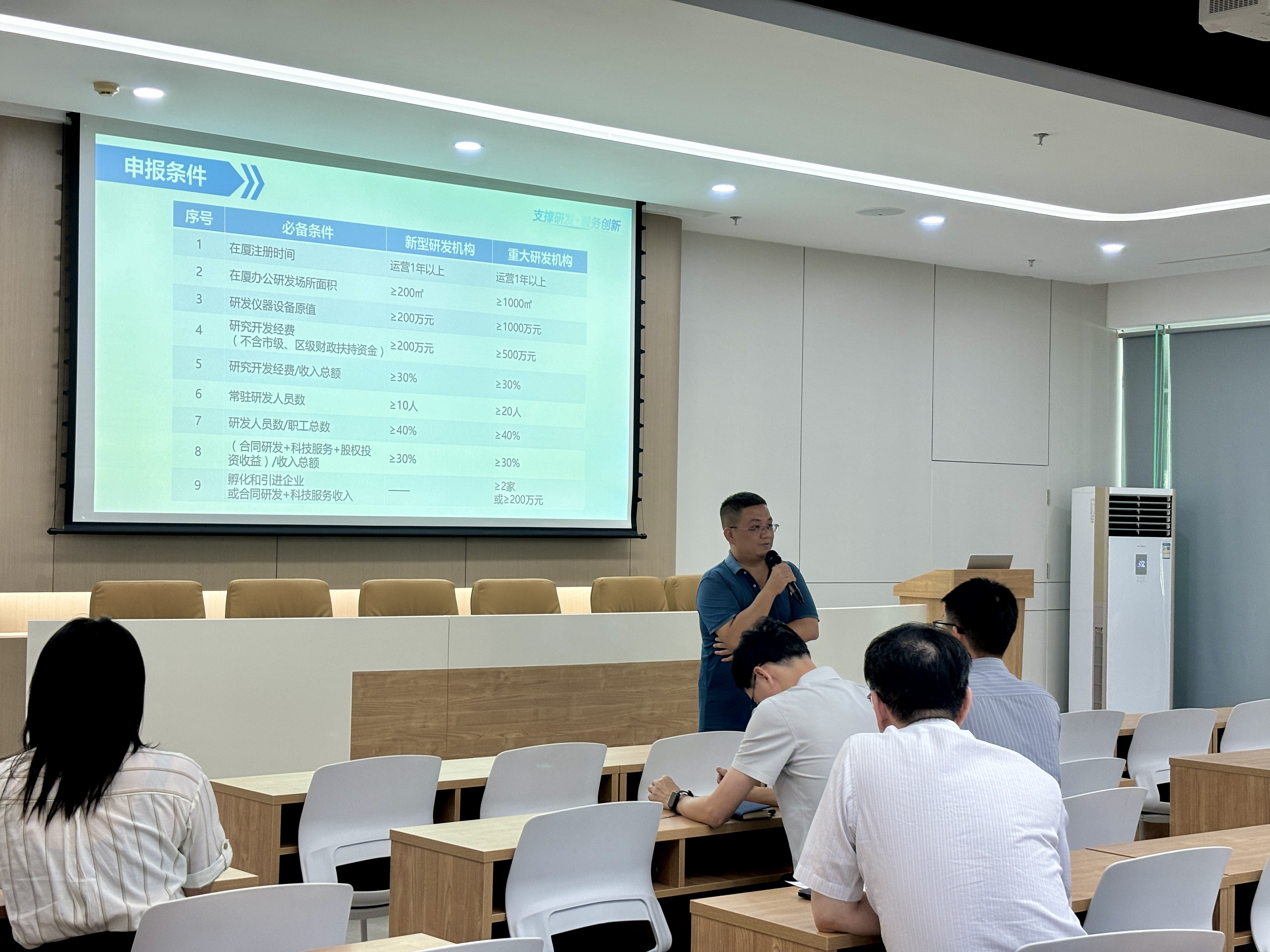 育成中心举办“厦门市新型研发机构政策宣贯”培训会